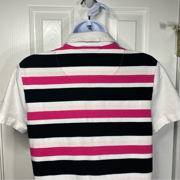 Puma Striped Polo Shirt Y2K - Picture 5 of 11
